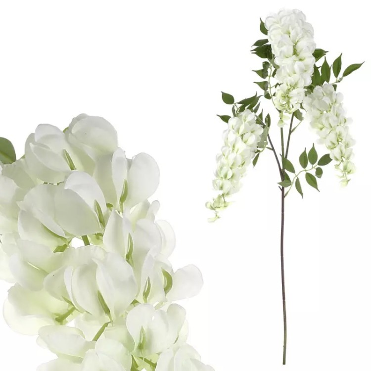 Vistárie White 1m 3 květy - Dekorace a domácnost Dekorace Valentýn a svatba
